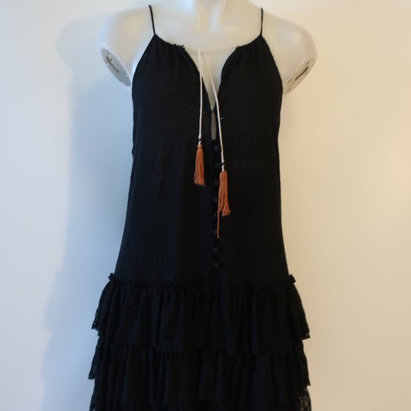 Misa Los Angeles Black Mini Dress - Picture 2 of 10